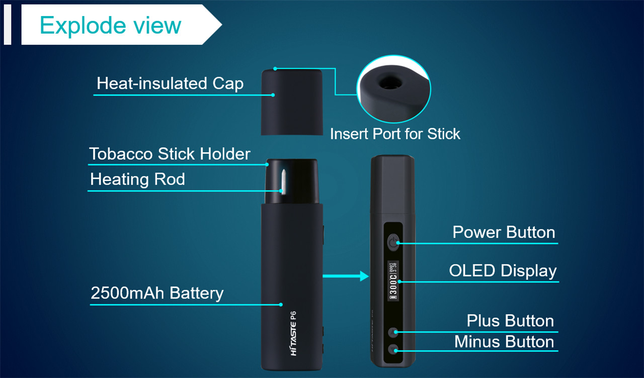 HiTaste P6 HNB kompatibel med IQOS, LIL stick (20)